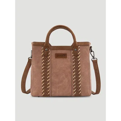 Wrangler Small Braid Trim Tote In Dark Pink