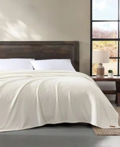 Wrangler Solid Ultra Soft Plush Fleece Blankets In Desert Sand