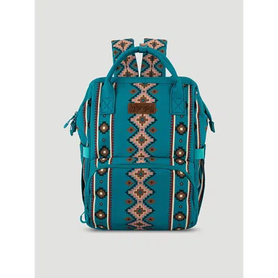 Wrangler Southwestern Print Backpack In Turquoise In Blue