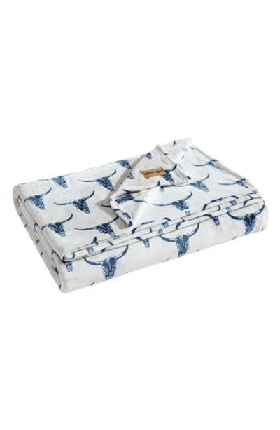 WRANGLER WRANGLER STEER HEAD THROW BLANKET