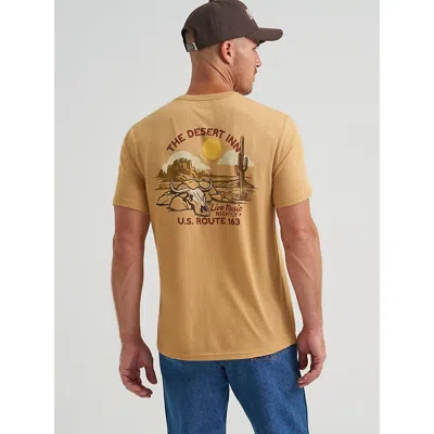 Wrangler The Desert Inn Back Graphic T-shirt In Apple Cinnamon In Yellow