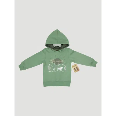 Wrangler Kids' Toddler Boy's Graphic Hoodie In Desert Green