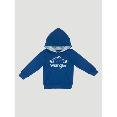 Wrangler Kids' Toddler Boy's Graphic Hoodie In Mountain Blue