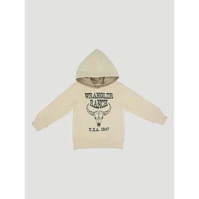 Wrangler Kids' Toddler Boy's Graphic Hoodie In Vanilla Ranch In Neutral