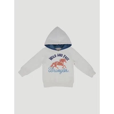 Wrangler Kids' Toddler Boy's Graphic Hoodie In Wild And Free In White