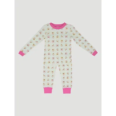 Wrangler Kids' Toddler Girl's Pajama Set In Horses In Pink