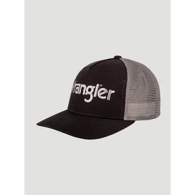 Wrangler Trailhead Logo Baseball Cap In Black & Grey
