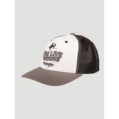 Wrangler Trailhead Rodeo Baseball Cap In Black/white In Brown