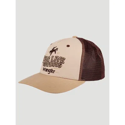 Wrangler Trailhead Rodeo Baseball Cap In Dark Brown In Metallic