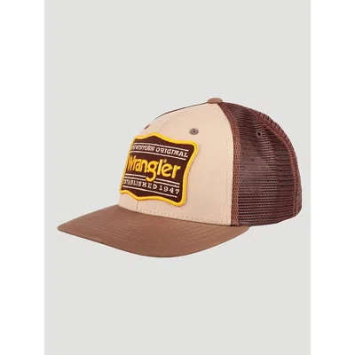 Wrangler Trailhead Saloon Baseball Cap In Bone Brown