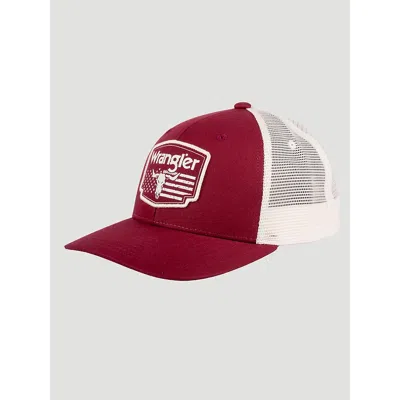 Wrangler Trailhead Union Baseball Cap In Dark Red