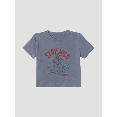 Wrangler Unisex Infant Toddler Graphic Tee In Graphite Heather In Grey