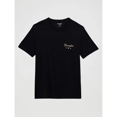 Wrangler Vaquero Heritage Graphic T-shirt In Jet Black