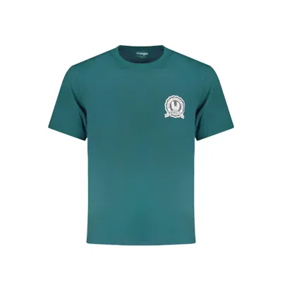 Wrangler Verde Cotton Men T-shirt In Green