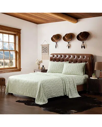 Wrangler Watercolor Cactus Sheet Set In Green