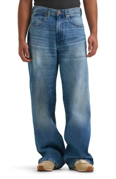 Wrangler Western Relaxed Straight Leg Jeans In Vintage Worn