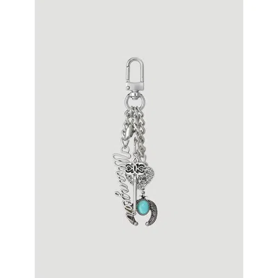 Wrangler Western Spirit Bag Charm In Silver In Metallic