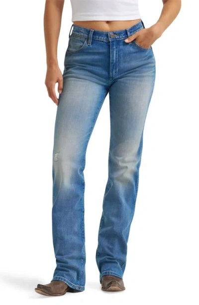 Wrangler Western Straight Leg Jeans In Blue