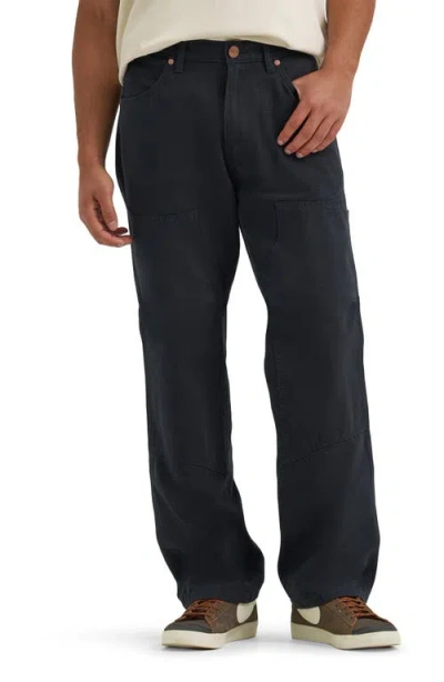 Wrangler Western Straight Leg Jeans In Jet Black