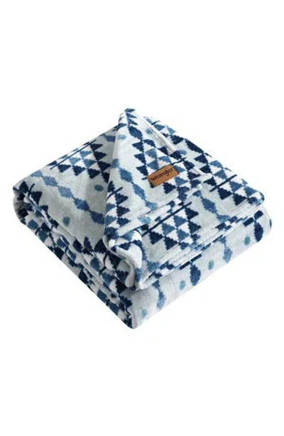 Wrangler Westin Fleece Blanket In Blue