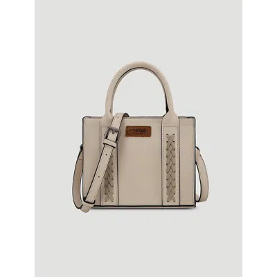 Wrangler Whipstitch Mini Tote In Beige In Brown