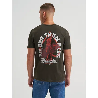 Wilder Than Aces Back Graphic T-shirt In Jet Black from Wrangler