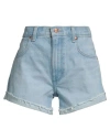 Wrangler Woman Denim Shorts Blue Size 29 Cotton In Blue