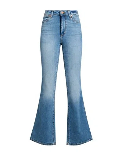 Wrangler Woman Jeans Blue Size 25w-32l Cotton, Polyester, Elastane