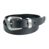 Wrangler Women's 3 Piece Belt With Veg Tanned Leather In Black