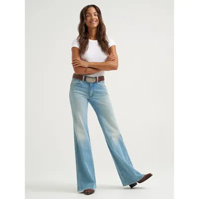 Wrangler Women's 70's Flare Jean In Golden Daze In Blue