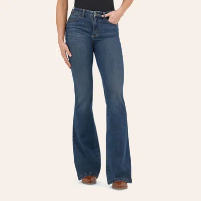 Wrangler Women's Bespoke Raelyn High Rise Flare Jeans In Blue