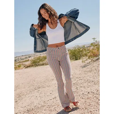 Wrangler Women's Bold Boot Print Jean In Freedom Stripe In Multi