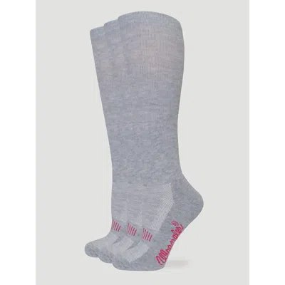 Wrangler Women's Boot Socks (3-pack) In Grey In Gray
