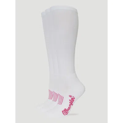 Wrangler Women's Boot Socks (3-pack) In White