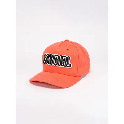 Wrangler Women's Cowgirl Applique Baseball Cap In Washed Red In Metallic