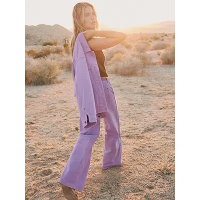 Wrangler Women's Cowgirl Cut Jacket In Bellflower In Purple