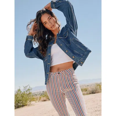 Wrangler Women's Girlfriend Denim Jacket In Daffodil