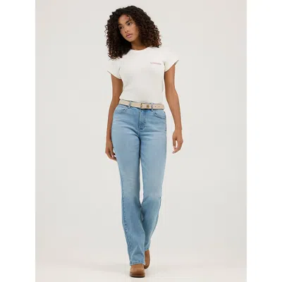 Wrangler Women's High Rise Bootcut Jean In Dune
