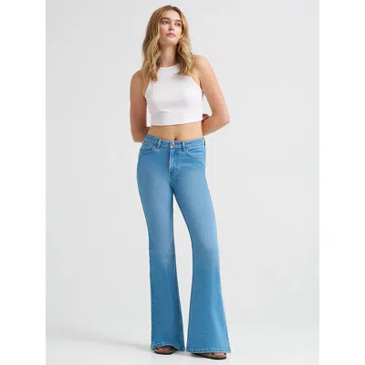 Wrangler Women's High Rise Flare Jean In Georgia In Blue