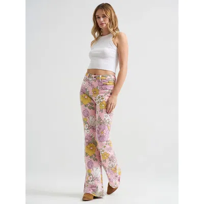Wrangler Women's High Rise Print Flare Jean In Vintage Floral In Multi