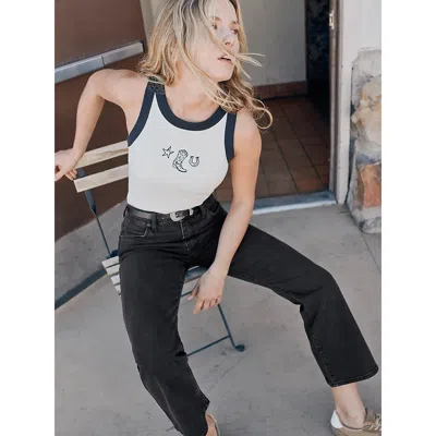 Wrangler Women's Kick Flare Jean In Outlaw Black In Multi