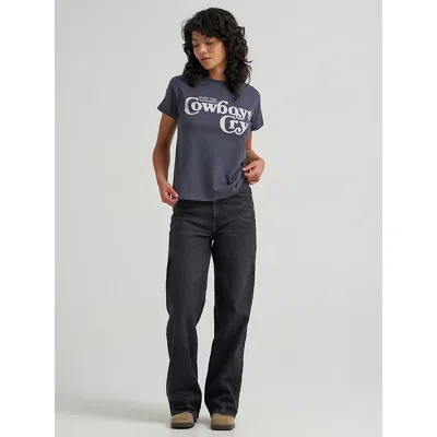 Wrangler Women's Loose Straight Jean In Dark Sky