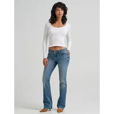 Wrangler Women's Low Rise Bootcut Jean In Sonora Falls In Multi
