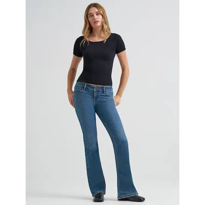 Wrangler Women's Low Rise Bootcut Jean In Whirlwind In Blue