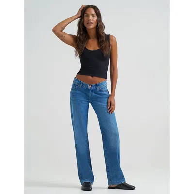 Wrangler Women's Low Rise Cowboy Jean In Lasso Lagoon In Blue