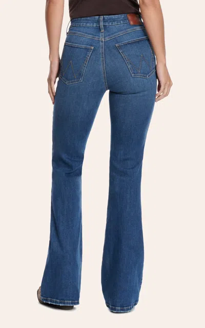 Wrangler Women's Medium Wash Lily Bespoke Flare Leg Jeans In Blue