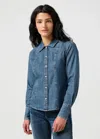 Wrangler Women's Shirts  112356476 In Blue