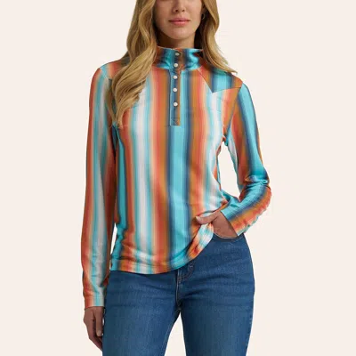 Wrangler Women's Skye Multicolor Stripe Print Pullover