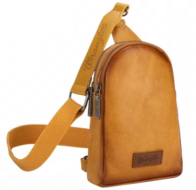 Wrangler Women's Sling Crossbody Bag In Mustard In Yellow
