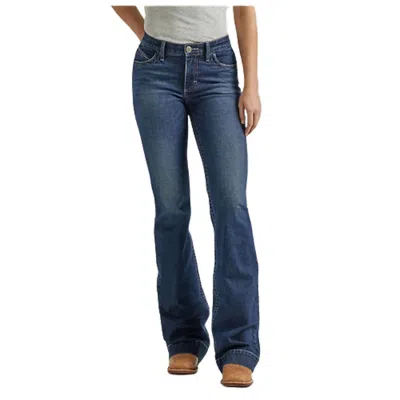 Wrangler Women's Ultimate Riding Willow Mid Rise Trouser Jean In Ellory In Multi